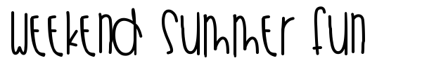 Weekend Summer Fun font
