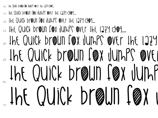 Weekend Summer Fun font waterfall
