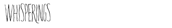 Whisperings font