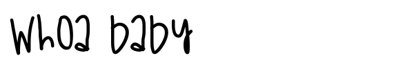 Whoa Baby font