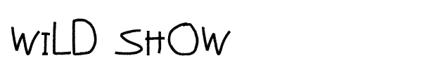 Wild Show font