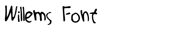 Willems Font font preview