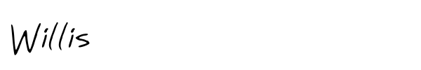 Willis font