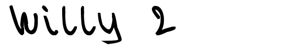 Willy 2 font