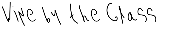 Wine by the Glass font