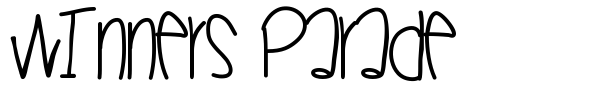 Winners Parade font