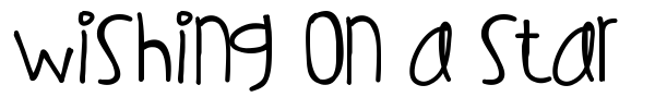 Wishing On A Star font