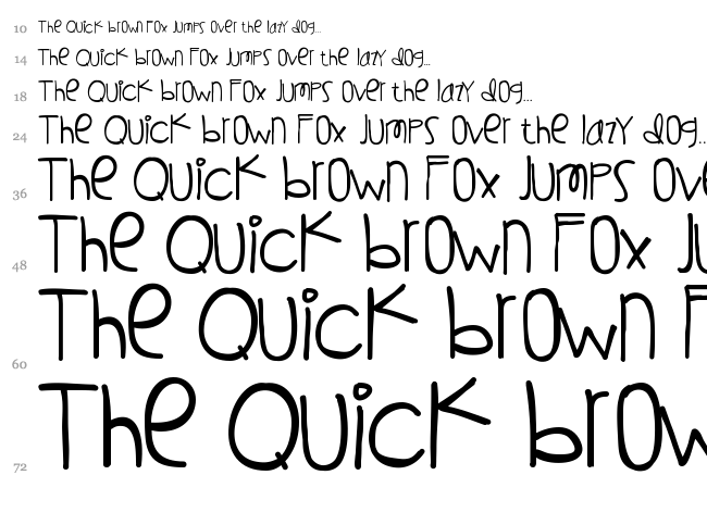 Wishing On A Star font waterfall
