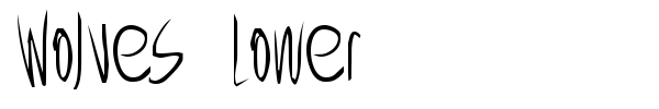 Wolves Lower font preview