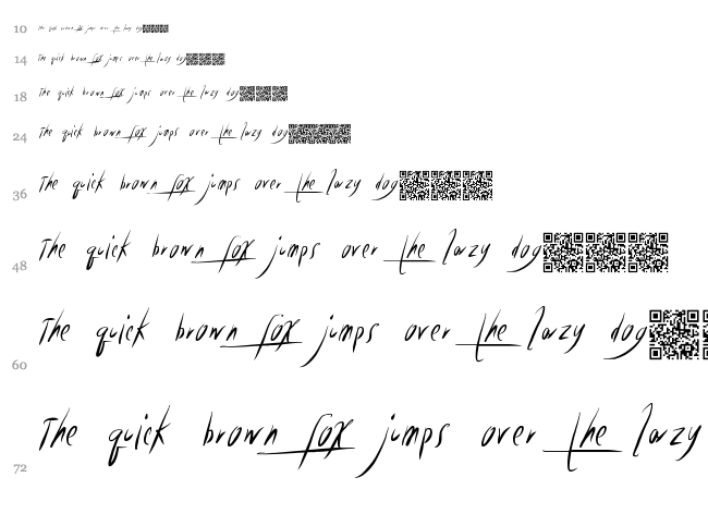 Wonderful Phonograph font waterfall