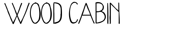 Wood Cabin font