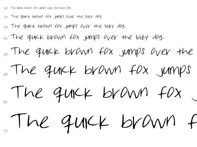 Work That Wednesday font waterfall