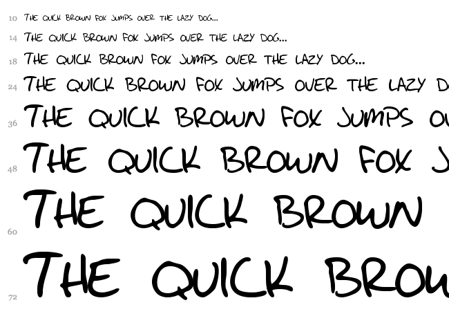 Write Like Jesse font waterfall