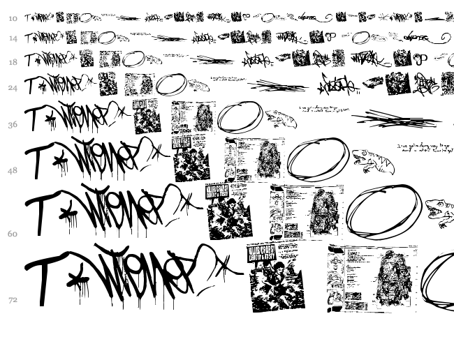 Writing You A Letter font waterfall