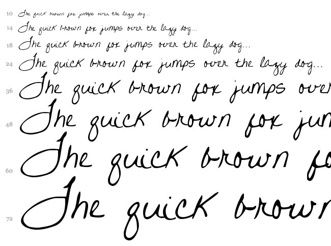Written on His Hands font waterfall