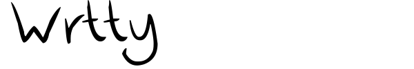 Wrtty font