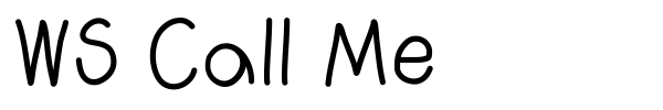 WS Call Me font