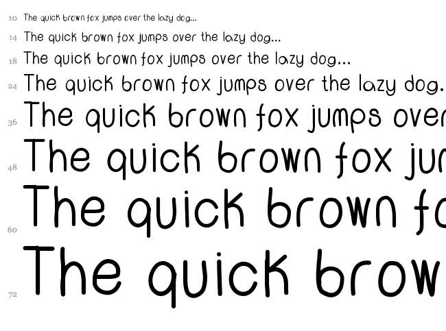 WS Call Me font waterfall