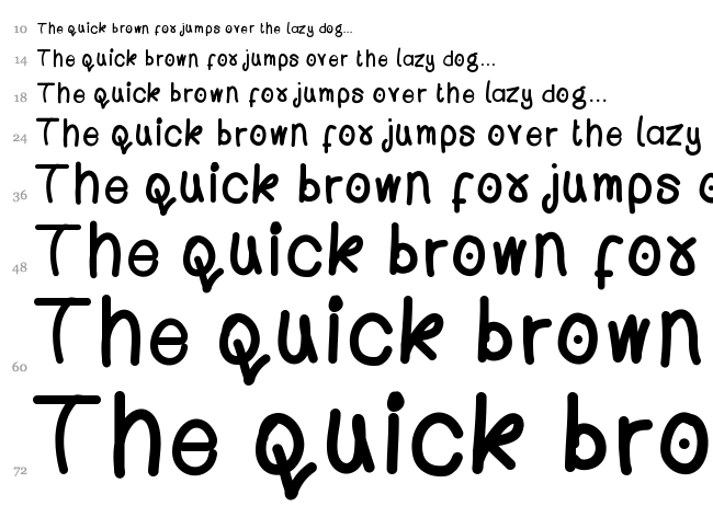 WS Open iPad font waterfall