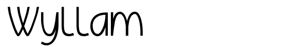 Wyllam font