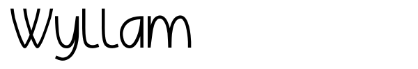 Wyllam font preview
