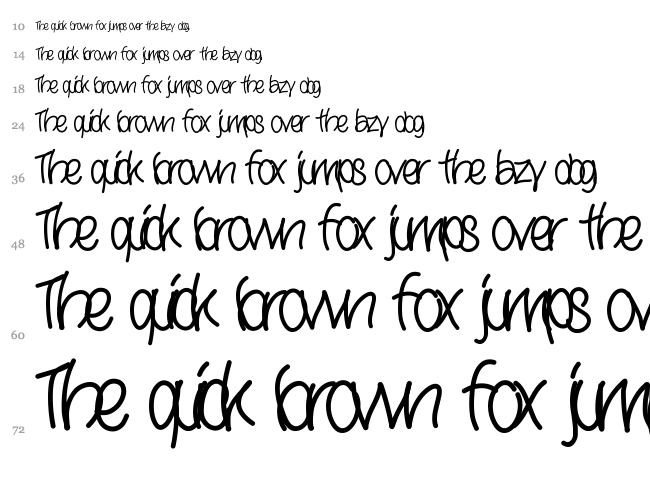 Yana font waterfall