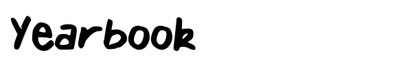 Yearbook font