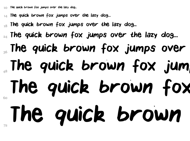 Yearbook font waterfall