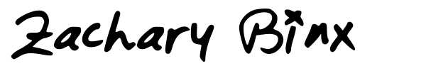 Zachary Binx font