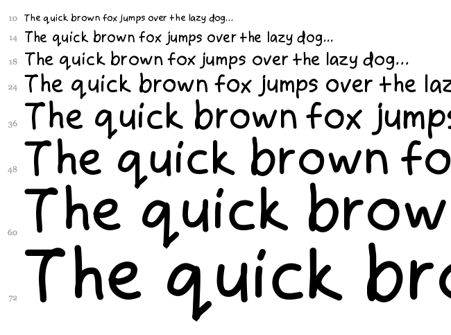 Zakirahs Hand font waterfall
