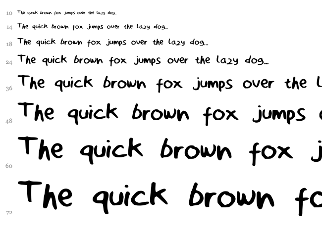 Zakwan Oebit font waterfall