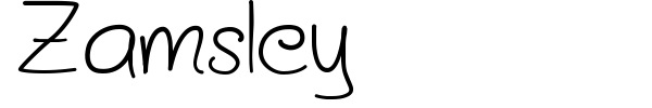Zamsley font