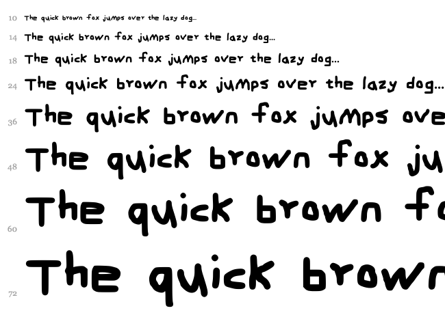 Zehk Font font waterfall