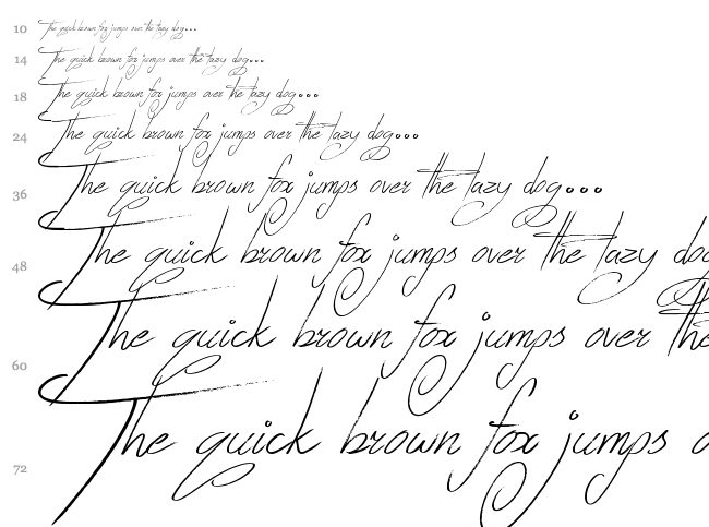 Zentaiges font waterfall