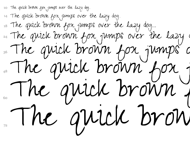 Zeyada font waterfall