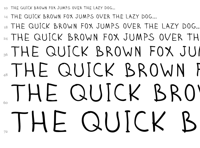Zhizn font waterfall