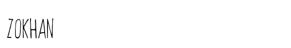 Zokhan font