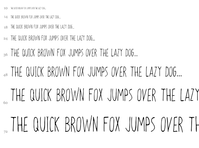 Zokhan font waterfall