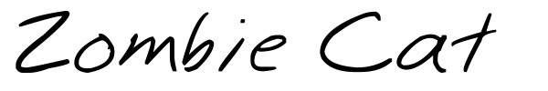 Zombie Cat font