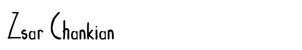 Zsar Chankian font