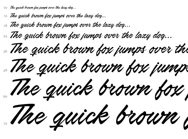 Airways font waterfall