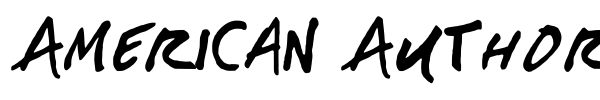 American Authors font
