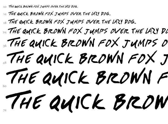 American Authors font waterfall