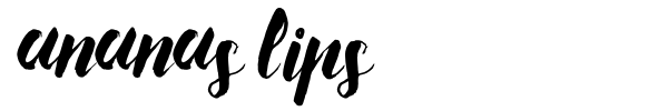 Ananas Lips font