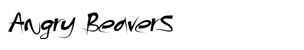 Angry Beavers font