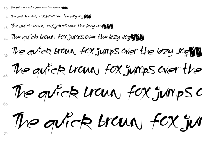 Angry Beavers font waterfall