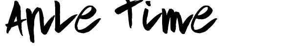 Aple Time font