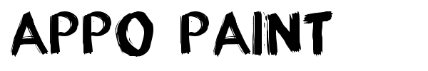 appo paint font
