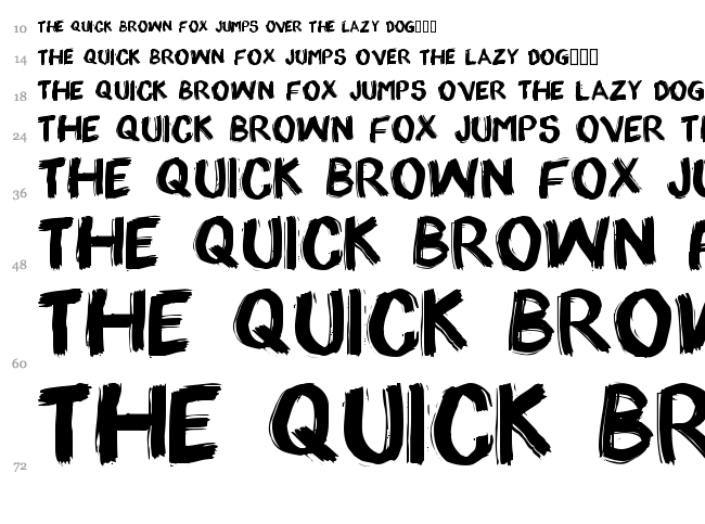 appo paint font waterfall