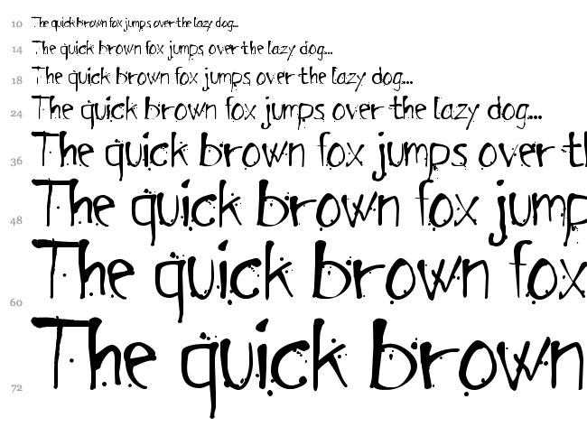 Arensdorff Ink font waterfall